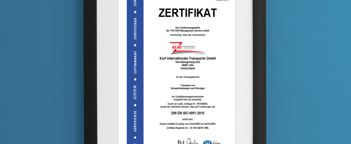 Wir haben dieses Jahr wieder den Zertifizierungs-Audit ISO 9001 absolviert